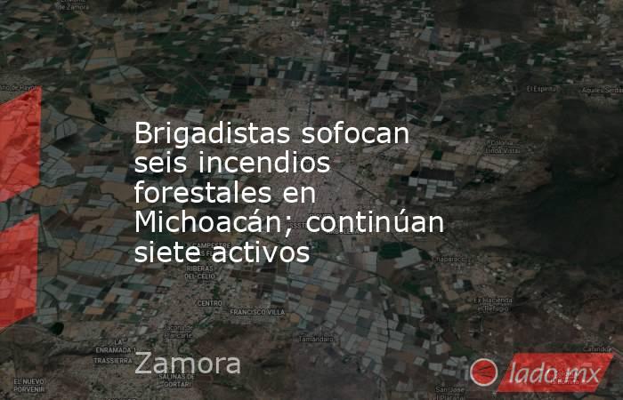 Brigadistas sofocan seis incendios forestales en Michoacán; continúan siete activos. Noticias en tiempo real