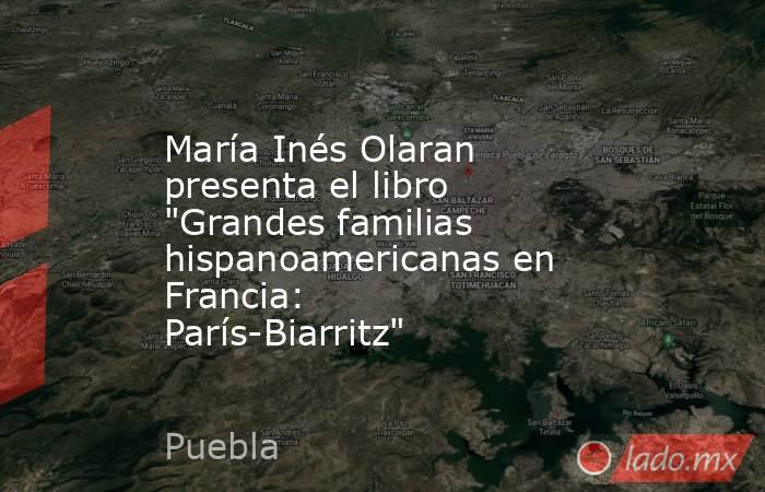 María Inés Olaran presenta el libro 