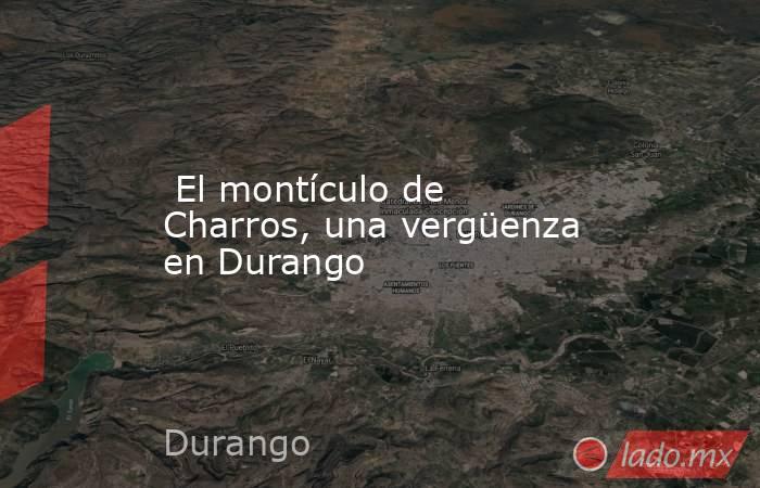  El montículo de Charros, una vergüenza en Durango. Noticias en tiempo real