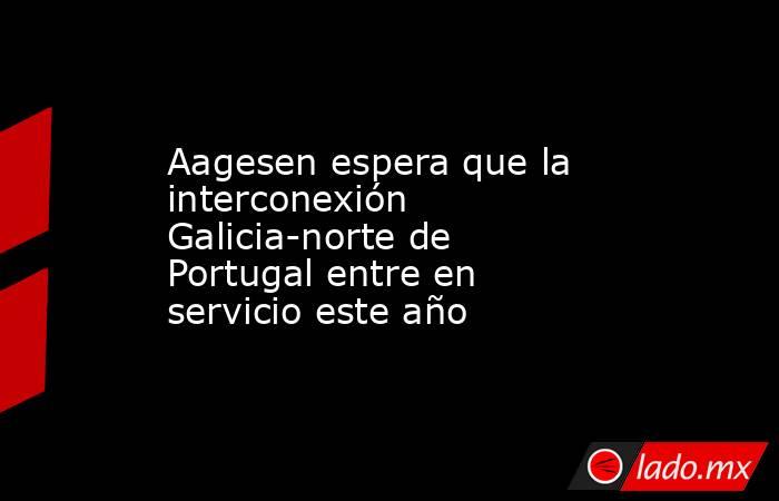 Aagesen espera que la interconexión Galicia-norte de Portugal entre en servicio este año. Noticias en tiempo real