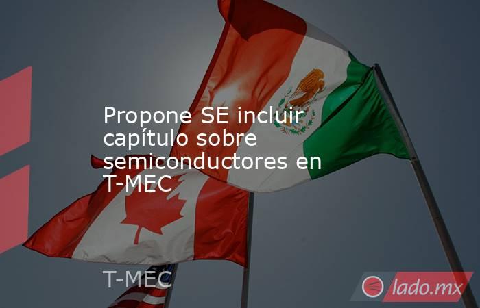 Propone SE incluir capítulo sobre semiconductores en T-MEC. Noticias en tiempo real