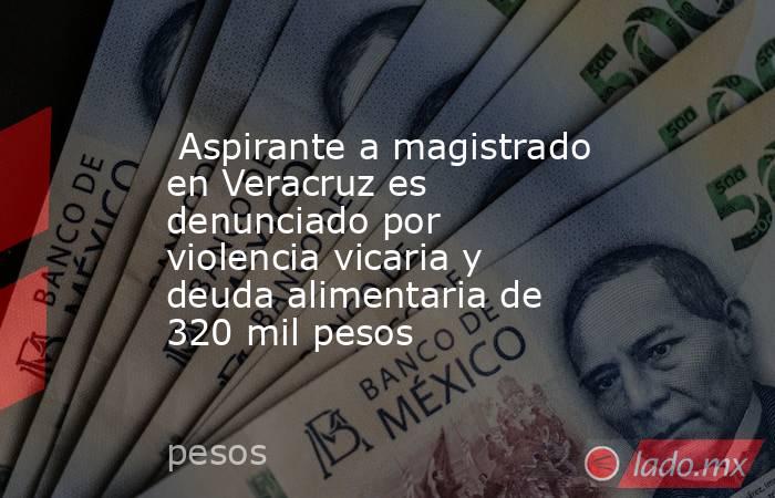  Aspirante a magistrado en Veracruz es denunciado por violencia vicaria y deuda alimentaria de 320 mil pesos. Noticias en tiempo real