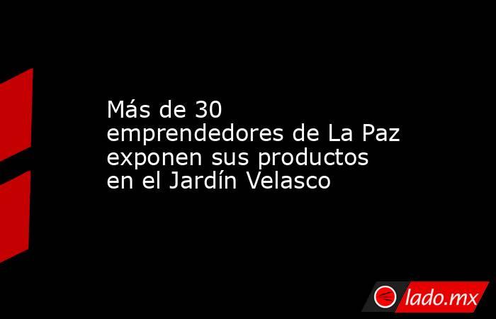 Más de 30 emprendedores de La Paz exponen sus productos en el Jardín Velasco. Noticias en tiempo real