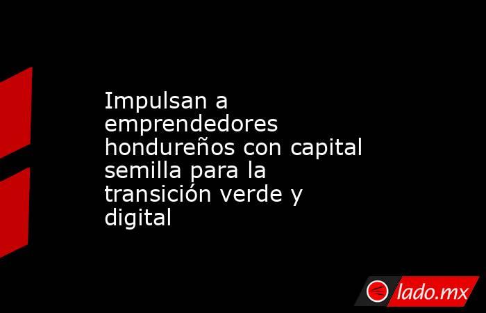 Impulsan a emprendedores hondureños con capital semilla para la transición verde y digital. Noticias en tiempo real
