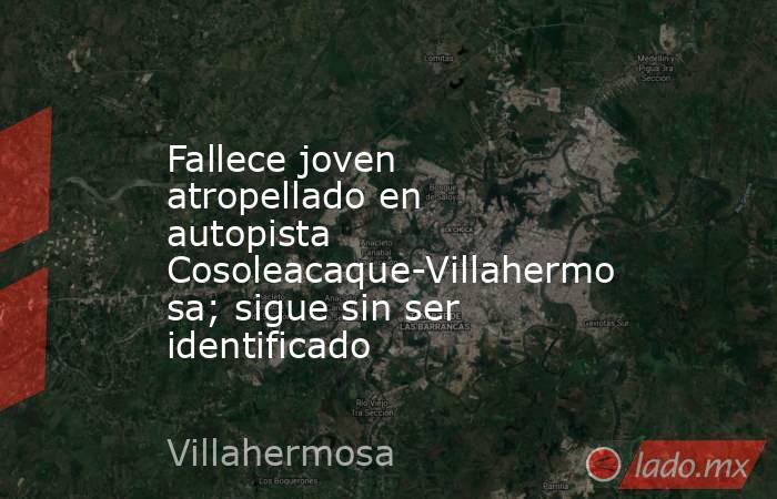 Fallece joven atropellado en autopista Cosoleacaque-Villahermosa; sigue sin ser identificado. Noticias en tiempo real