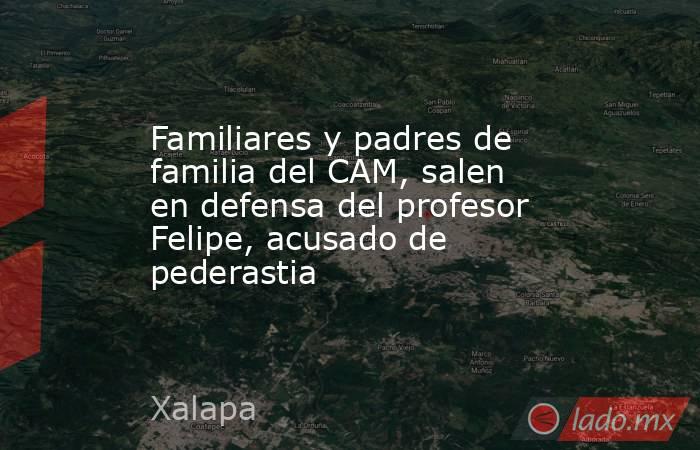 Familiares y padres de familia del CAM, salen en defensa del profesor Felipe, acusado de pederastia. Noticias en tiempo real
