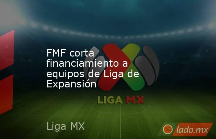 FMF corta financiamiento a equipos de Liga de Expansión. Noticias en tiempo real