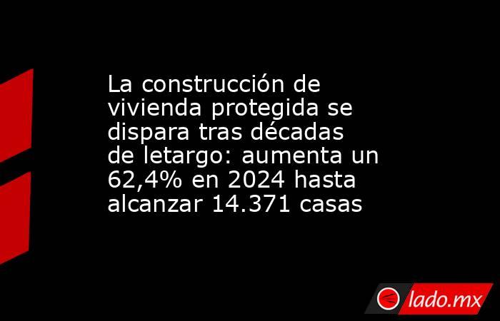 La construcción de vivienda protegida se dispara tras décadas de letargo: aumenta un 62,4% en 2024 hasta alcanzar 14.371 casas. Noticias en tiempo real