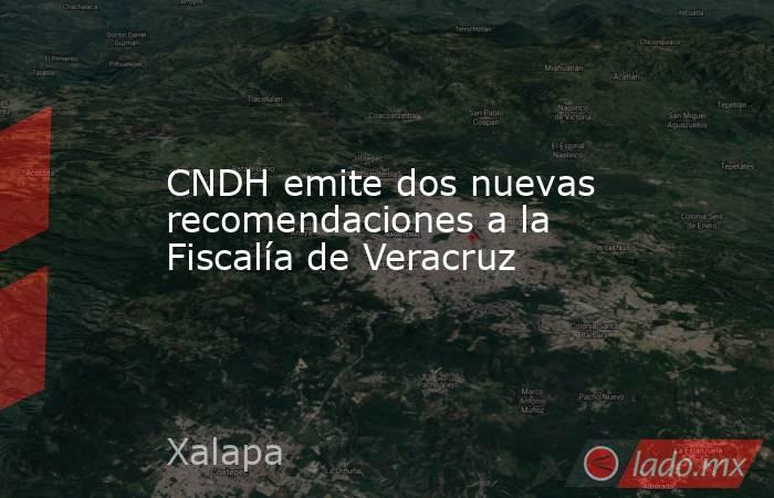 CNDH emite dos nuevas recomendaciones a la Fiscalía de Veracruz. Noticias en tiempo real