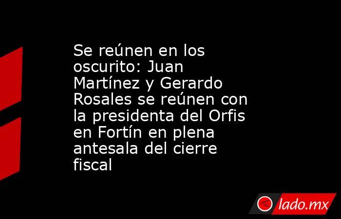 Se reúnen en los oscurito: Juan Martínez y Gerardo Rosales se reúnen con la presidenta del Orfis en Fortín en plena antesala del cierre fiscal. Noticias en tiempo real