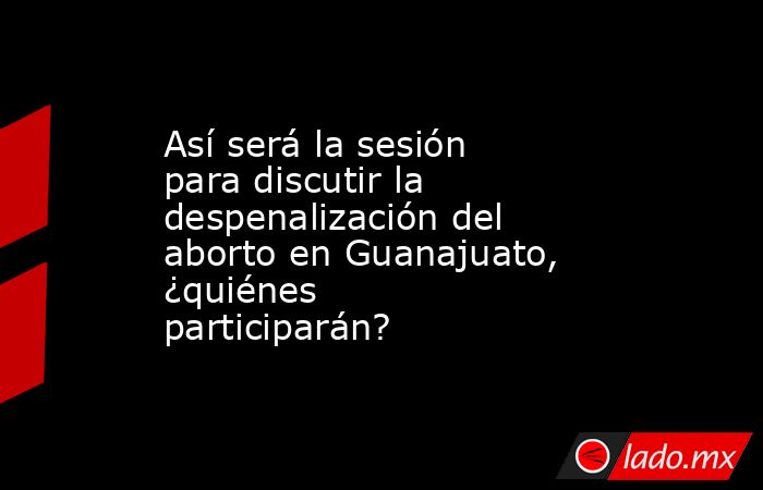 Así será la sesión para discutir la despenalización del aborto en Guanajuato, ¿quiénes participarán?. Noticias en tiempo real