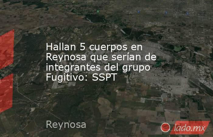 Hallan 5 cuerpos en Reynosa que serían de integrantes del grupo Fugitivo: SSPT. Noticias en tiempo real