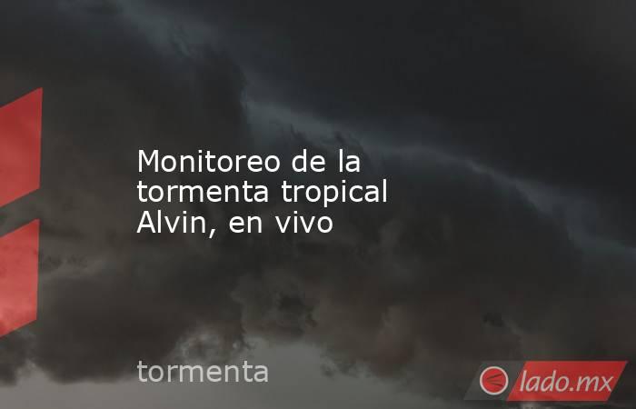 Monitoreo de la tormenta tropical Alvin, en vivo. Noticias en tiempo real