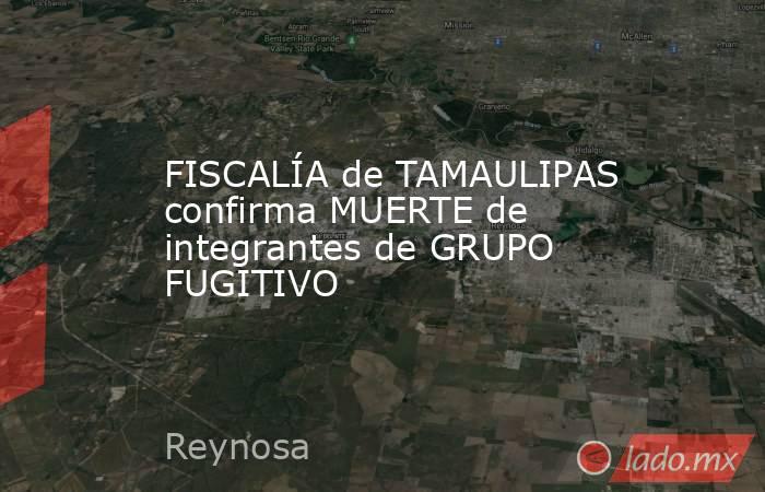 FISCALÍA de TAMAULIPAS confirma MUERTE de integrantes de GRUPO FUGITIVO. Noticias en tiempo real