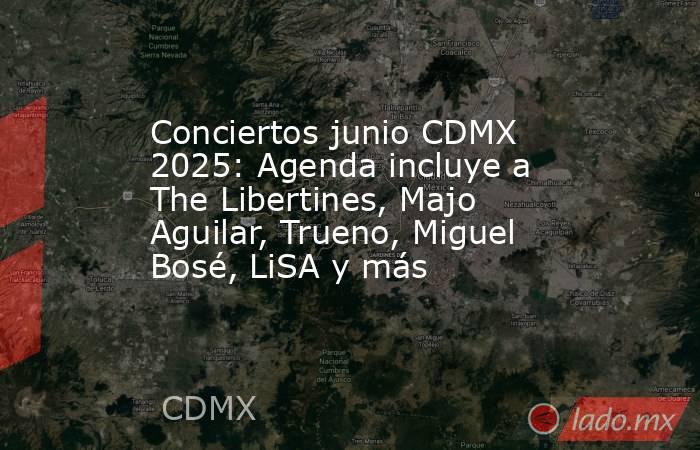 Conciertos junio CDMX 2025: Agenda incluye a The Libertines, Majo Aguilar, Trueno, Miguel Bosé, LiSA y más. Noticias en tiempo real