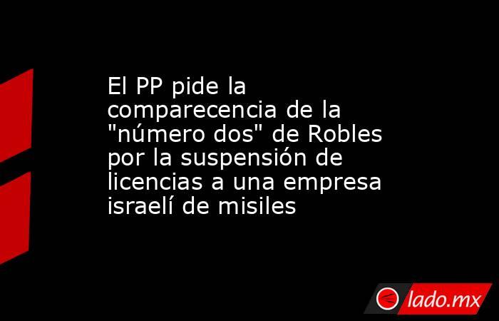El PP pide la comparecencia de la 