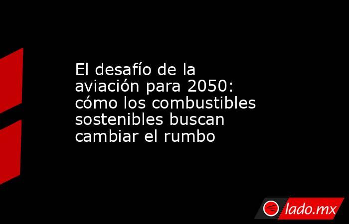 El desafío de la aviación para 2050: cómo los combustibles sostenibles buscan cambiar el rumbo . Noticias en tiempo real