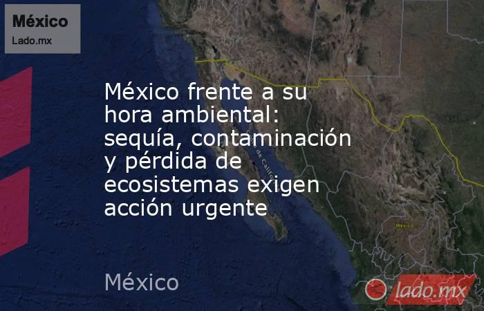México frente a su hora ambiental: sequía, contaminación y pérdida de ecosistemas exigen acción urgente. Noticias en tiempo real