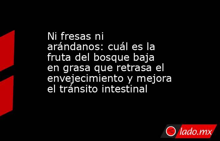 Ni fresas ni arándanos: cuál es la fruta del bosque baja en grasa que retrasa el envejecimiento y mejora el tránsito intestinal. Noticias en tiempo real