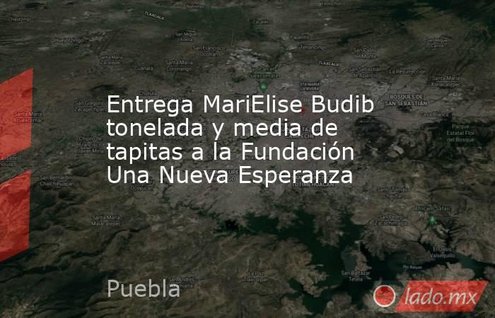 Entrega MariElise Budib tonelada y media de tapitas a la Fundación Una Nueva Esperanza. Noticias en tiempo real