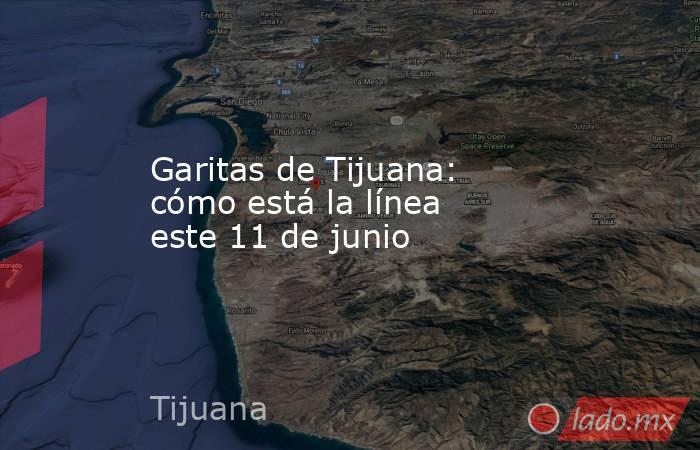 Garitas de Tijuana: cómo está la línea este 11 de junio. Noticias en tiempo real
