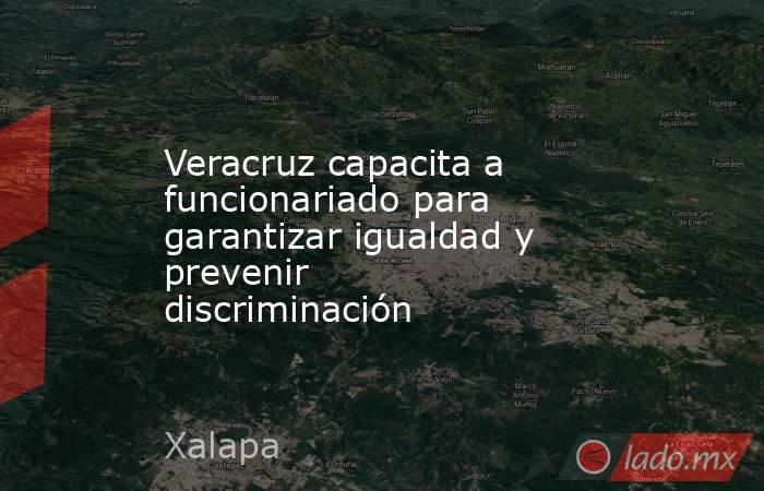 Veracruz capacita a funcionariado para garantizar igualdad y prevenir discriminación. Noticias en tiempo real