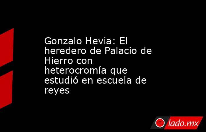 Gonzalo Hevia: El heredero de Palacio de Hierro con heterocromía que estudió en escuela de reyes. Noticias en tiempo real