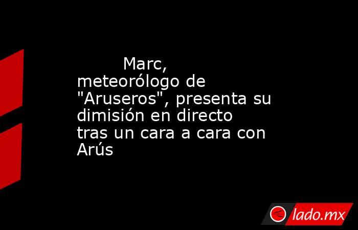                                                                                 Marc, meteorólogo de 