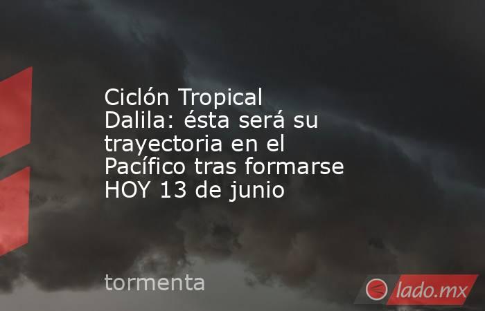 Ciclón Tropical Dalila: ésta será su trayectoria en el Pacífico tras formarse HOY 13 de junio. Noticias en tiempo real