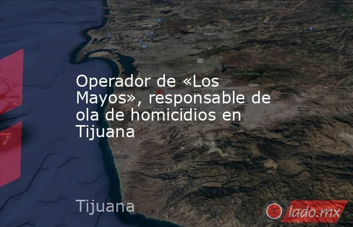 Operador de «Los Mayos», responsable de ola de homicidios en Tijuana. Noticias en tiempo real