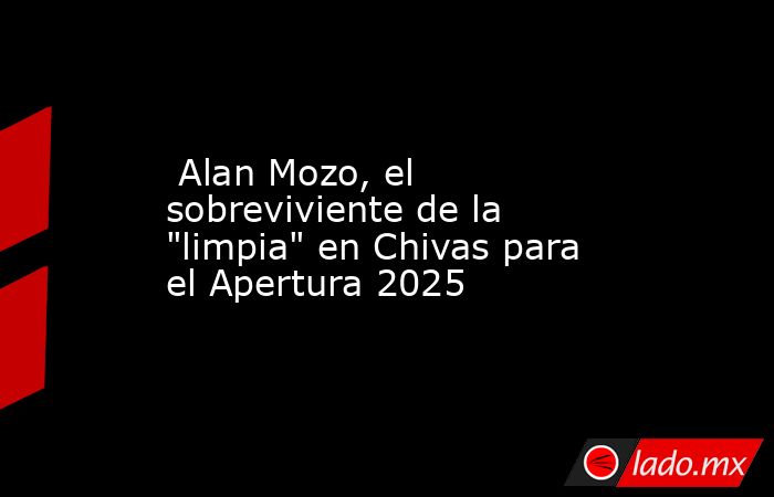  Alan Mozo, el sobreviviente de la 