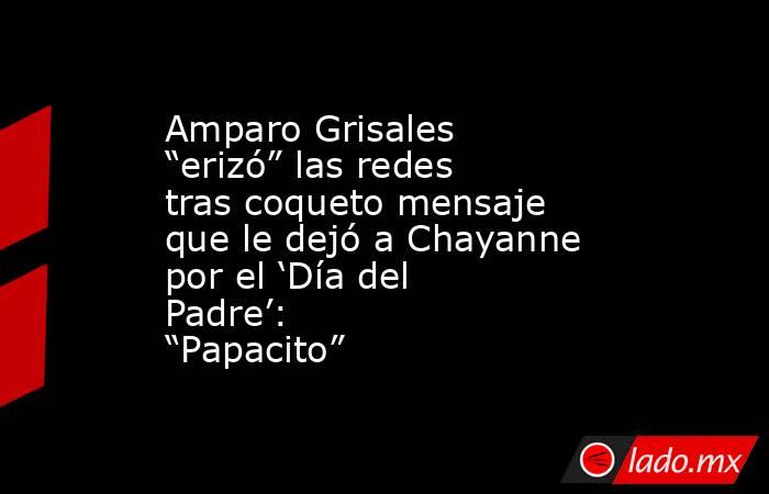 Amparo Grisales “erizó” las redes tras coqueto mensaje que le dejó a Chayanne por el ‘Día del Padre’: “Papacito”. Noticias en tiempo real