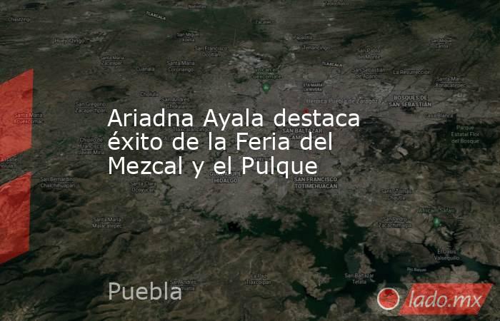 Ariadna Ayala destaca éxito de la Feria del Mezcal y el Pulque. Noticias en tiempo real