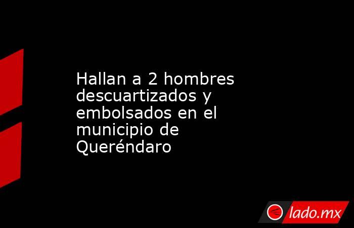 Hallan a 2 hombres descuartizados y embolsados en el municipio de Queréndaro. Noticias en tiempo real