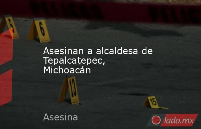 Asesinan a alcaldesa de Tepalcatepec, Michoacán. Noticias en tiempo real