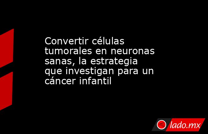 Convertir células tumorales en neuronas sanas, la estrategia que investigan para un cáncer infantil. Noticias en tiempo real