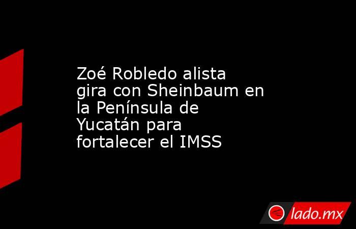 Zoé Robledo alista gira con Sheinbaum en la Península de Yucatán para fortalecer el IMSS. Noticias en tiempo real