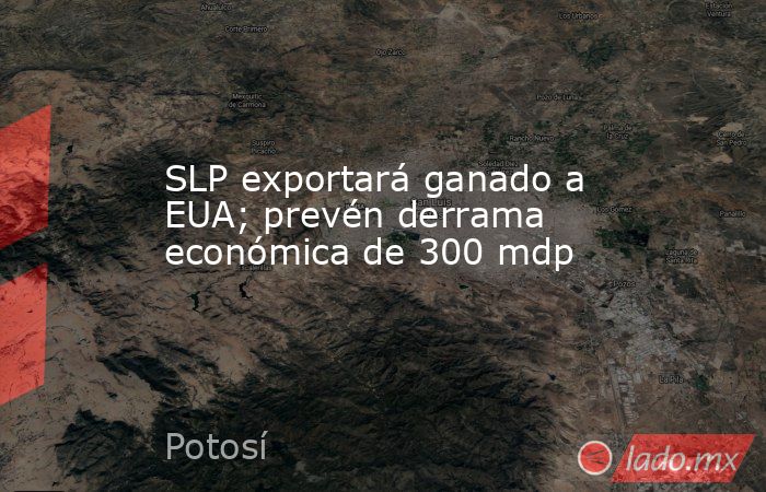 SLP exportará ganado a EUA; prevén derrama económica de 300 mdp. Noticias en tiempo real