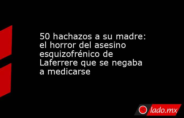 50 hachazos a su madre: el horror del asesino esquizofrénico de Laferrere que se negaba a medicarse. Noticias en tiempo real