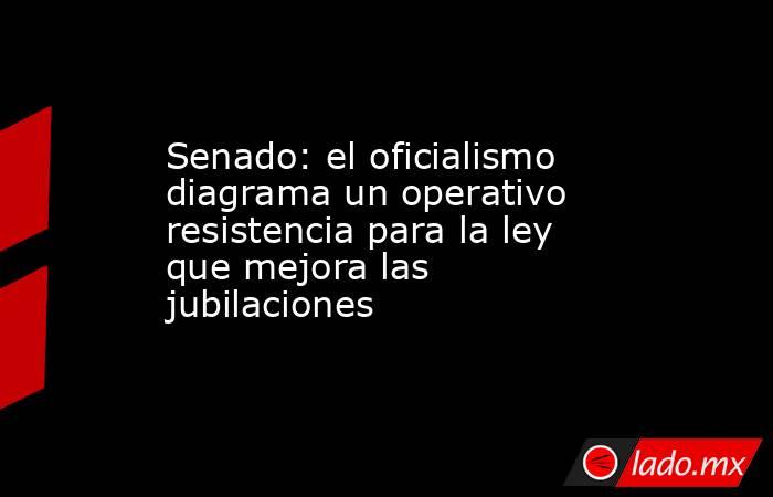 Senado: el oficialismo diagrama un operativo resistencia para la ley que mejora las jubilaciones. Noticias en tiempo real