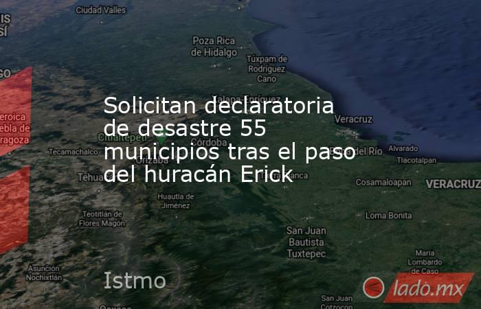 Solicitan declaratoria de desastre 55 municipios tras el paso del huracán Erick. Noticias en tiempo real