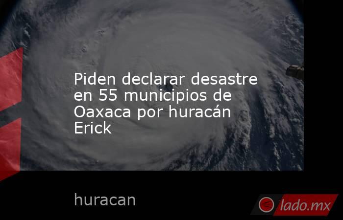 Piden declarar desastre en 55 municipios de Oaxaca por huracán Erick. Noticias en tiempo real