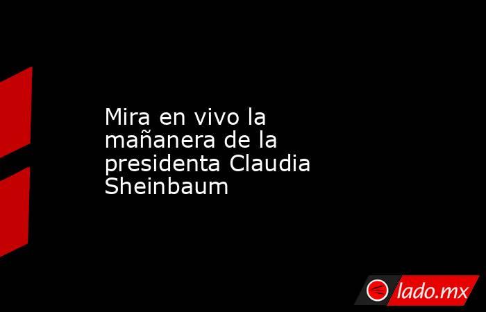 Mira en vivo la mañanera de la presidenta Claudia Sheinbaum. Noticias en tiempo real