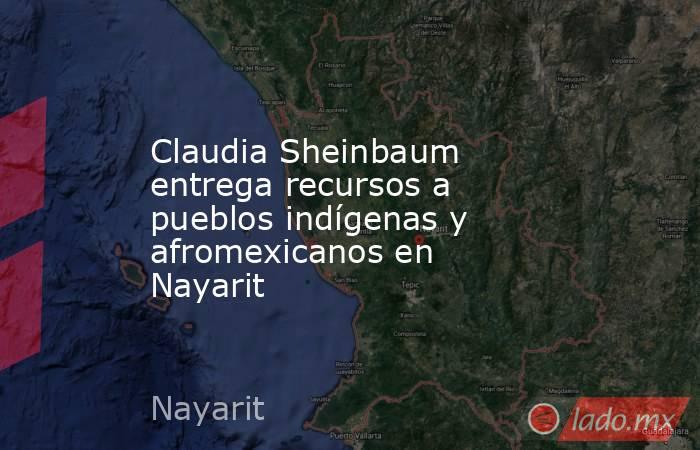 Claudia Sheinbaum entrega recursos a pueblos indígenas y afromexicanos en Nayarit. Noticias en tiempo real