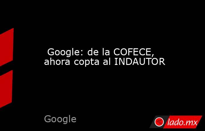  Google: de la COFECE, ahora copta al INDAUTOR. Noticias en tiempo real
