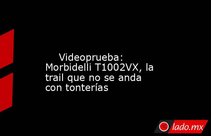                                                                                                                             Videoprueba: Morbidelli T1002VX, la trail que no se anda con tonterías                                                             . Noticias en tiempo real
