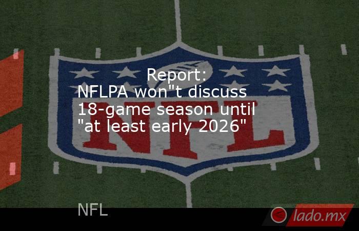             Report: NFLPA won