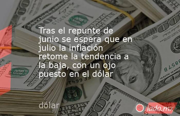 Tras el repunte de junio se espera que en julio la inflación retome la tendencia a la baja, con un ojo puesto en el dólar   . Noticias en tiempo real