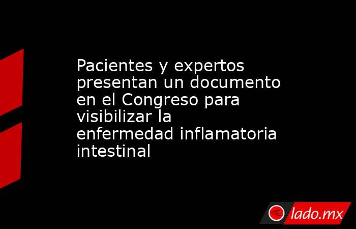 Pacientes y expertos presentan un documento en el Congreso para visibilizar la enfermedad inflamatoria intestinal. Noticias en tiempo real