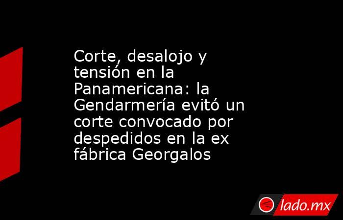 Corte, desalojo y tensión en la Panamericana: la Gendarmería evitó un corte convocado por despedidos en la ex fábrica Georgalos. Noticias en tiempo real